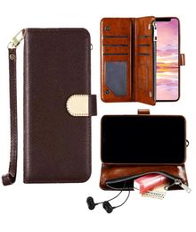 Designer Phone Cases Flip Wallet Card Holder For iPhone 14 14pro Max Case 12 Pro 11 Max 8 Plus Zipper Coin Purse Leather Shockproo6891670