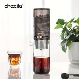 1PC Glass Cold Maker Bottle, Household Adustable Brewing Pour Over Kettle, Adjustable Commercial Drip Type Hand Brew Pot, Tools, Coffee Accessories