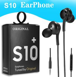 ZZYD OEM Earbuds S10 Earphones Bass Headsets Stereo Sound Headphones With Volume Control for S8 S9 in Box1648869