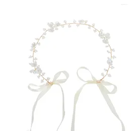Headpieces Lace-up Hair Hoop Ornaments Colour Retention Beads Floral Headgear For Friend Family Neighbours Gift