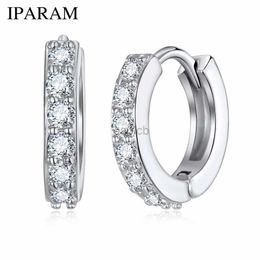 Hoop Huggie 1 pair of silver plated hugging earrings small round Rhinestone earrings womens hot fashion jewelry gifts jewelry gifts 24326