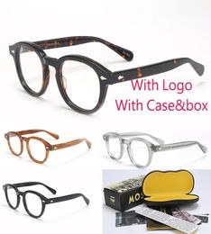 Top Quality Acetate Frame Johnny Depp Lemtosh Style Eyewear Frame Vintage Round Brand Design Eyeglasses Oculos De Grau5925630