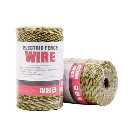 Gates 200m/Roll Electric Fence Rope Polywire with Steel Poly Rope for Horse Animal Fencing Steel Poly Rope for Horse Animal Fencing