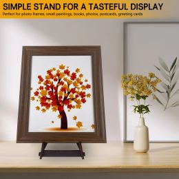 Racks 10inch Wooden Art Display Stands Storage Rack Easel Stand For Oil Painting Plate Book Organizer Photo Picture Frame Shelf Holder