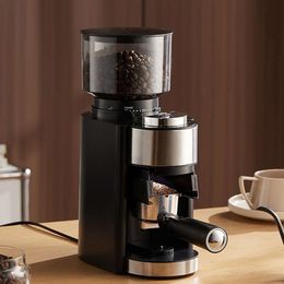 Hine Commercial Italian Electric Bean Grinder, Burr Coffee Grinder with 25 Precise Settings