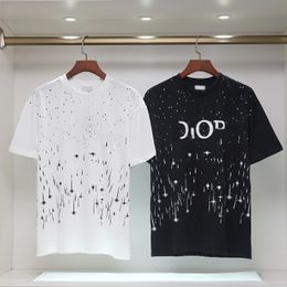 Summer Men Women Designers T Shirts Loose Oversize Tees Apparel Fashion Tops Mans Casual Chest Letter Shirt Luxury Street Shorts Sleeve Clothes Mens Tshirts s-2XL36
