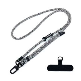 50pcs Universal Cell Phone Straps & Charms Mobile Lanyard Crossbody Camera Strap High-end Neck Mountain Climbing Free adjustment Wholesale 10 Colour selection 7MM