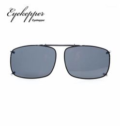 C60 Eyekepper 58x38 MM Clip On Sunglasses With Spring Draw Bar Polarized15356755