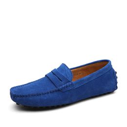 Herren-Freizeitschuhe, Espadrilles, dreifach, Schwarz, Weiß, Braun, Weinrot, Marineblau, Khaki, Herren-Sneaker aus Wildleder, Slip-on-Bootsschuh, flach, zum Fahren, Joggen, Gehen, 38–52 B131