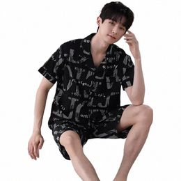 short Soft Men Satin Male Summer Set Night Style Pijamas Pyjamas Comfortable Pyjamas Silk Suit Modern Sleepwear Men's O8OI#