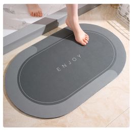 Mats Household Items Diatom Mud Cushion Door Mat Water Absorption Quick Dry Mat Toilet Door Mat Bathroom Toilet Nonslip Bathroom mat