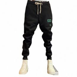 Track Pants Erkekler 2022 Kış Spor Pantolonları Joggers Fleece Yün Baggy Pantolon Nakış Mektup Sweetpants Erkekler Ücretsiz Gemi Q2BM#