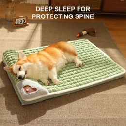 Mats Soft Pet Bed Nest Cat Litter Pillow Removable Cover Foam Pet Mat House Cushion Comfortable Thick Cat and Dog Sleeping Pad Kennel