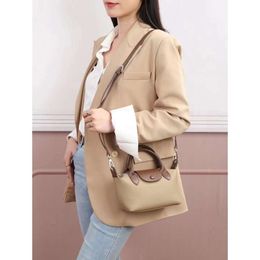 Shop Crossbody Bag Cheap Export Genuine Leather Handbag Womens Small Single Shoulder Contrasting Color Trendy Dumpling Versatile Mobile PhoneJY6G