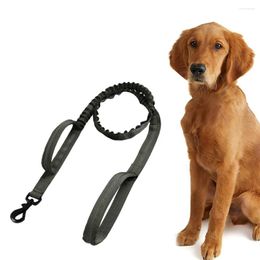 Dog Collars Training Leash Bungee With 360° No Dead Angle Alloy Hook Bright Reflective Strip Stretchable For Dogs