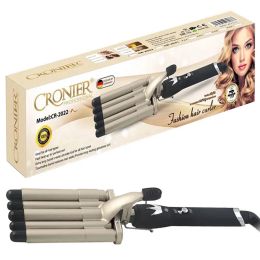 Irons Up to 410°F professional hair curling tongs electric hair curler wand wave curling iron corrugated styler tool salon 110240v