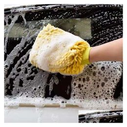 Cleaning Gloves Double Sided Car Wash Motorcycle Vehicle Mitt Glove Equipment Home Duster Colorf Tools Drop Delivery Garden Housekeepi Ottbn