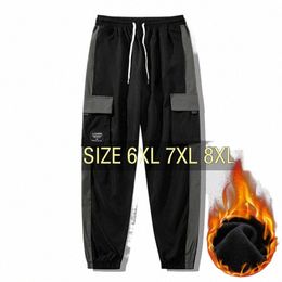 pants Men Trousers Loose Spring Plus Size 6XL 7XL 8XL Black 2023 Sweatpants Ice Silk Fabric Spring Summer Casual Quick Dry d78l#