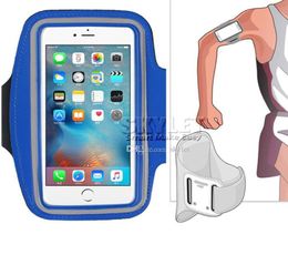 For iPhone XS MAX Waterproof Sports Running Armband Cases Workout Holder Pouch Cellphone Arm Bag with OPP Bag7124380