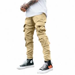 2022 New Men Cargo Pants Joggers Pocket Sweatpants Casual Male Sportswear Hip Hop Harem Pants Slim Fit Trousers Man P91R#