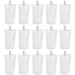 Take Out Containers 50 Pcs Beverages Flasks Bag Concealable Juice Bottles Drinking Pouch Travel