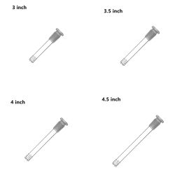 14mm Female to 18mm Male Hookah Glass DownStem Joint Adapter 4inch 3inch Diffuser Down Stem For Water Bong Dab Rigs LL