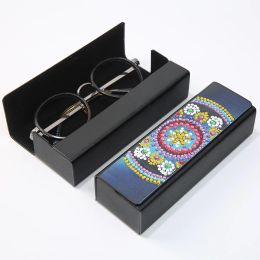 Stitch DIY Special Shaped Diamond Painting Glasses Storage Box Leather Sunglasses Storage Case Diamond Craft Container Box Gift