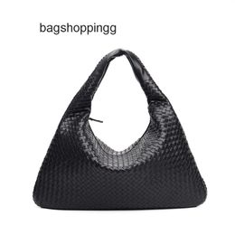 Venetas Pure Leather Cowhide Bag Hop Woven Western Botteega Teen Hobo Handmade Super Jodie 2024 Bags Soft Large Designer Casual Underarm Handbag M1WT