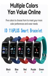 Colorful Screen 116Plus Smart Band Bracelet Fitness Tracker Pedometer Heart Rate Blood Pressure Health Monitor 116 Plus Smart Wris9038559