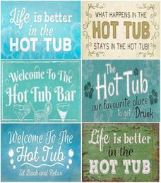 2021 Welcome To The Tub Bar Poster Tub Rules Vintage Metal Tin Signs Pub Club Decoration Rule Wall Art Plate Home Decor Si7061821