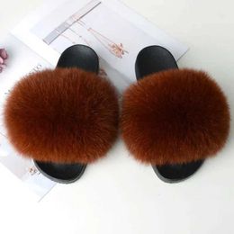 Slippers Summer womens fur slider fluffy indoor fuzzy flip casual outdoor flat sandals Plus ouse Soes H240326JGKO