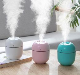 Cheap Cartoon USB Air Humidifier Ultrasonic Car Humidifiers Mist Maker with LED Lights Mini Office Desktop Air Purifier 220ml17643047