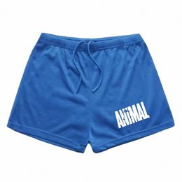 men Summer Running Short Shorts Animal Print Sweatpants Gym Fitn Pants Bodybuilding Male Muscle Training Shorts Weightlifting U9jG#