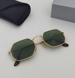 Classic design Hexagon flat lens Sunglasses men Women Small Square Sun glases Men Metal Frame Driving Fishing 3556 gafas Sun Glass4897787