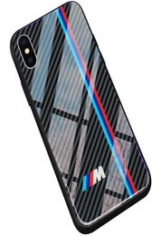 AMG BMW Tempered Glass Sport Car Case For iPhone XS Max XR XS X 8 8 Plus 7 6S 6 Plus Samsung S102127113