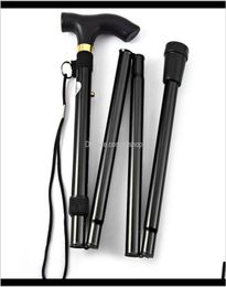 Trekking Poles And Camping Hiking Sports Outdoors Drop Delivery 2021 Adjustable Aluminium Metal Cane Walking Stick Folding Column O7072534