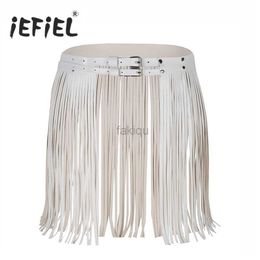 Sexy Skirt Skirts Womens adjustable synthetic leather belt edge tassel skirt double belt daily party sexy club performance clothing skiing 24326