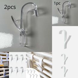 New 1-4Pcs Multi-Purpose Heating Coat Radiator Bracket Bathroom Hook Clothes Hanger Soft Scarf Towel Rack