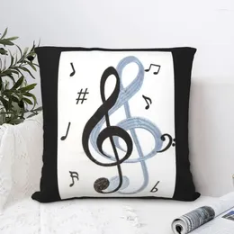 Pillow Note Sound Racerback Tank Top Square Pillowcase Polyester Cover Velvet Zip Decorative Comfort Throw Home
