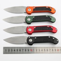 1Pcs New CK LUDT AUTO Tactical Knife D2 Stone Wash Drop Point Blade CNC Aviation Aluminum Handle Outdoor Camping Hiking Survival EDC Pocket Knives