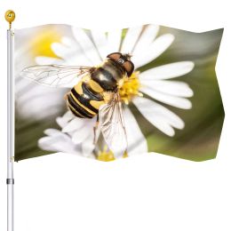 Accessories Busy Bee Spring Flag Double Stitched Indoor Outdoor Garden Yard Decorative Flags Banner with Brass Grommets for Women Men Gifts