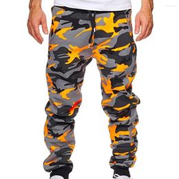 Pantaloni da uomo Pantaloni da uomo Casual Jogger Camouflage Caviglia fasciato a vita media Moda maschile Cargo Cool Sports Streetwear Autunno