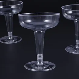 Disposable Cups Straws 30 Pcs Red Glass Cocktail Unique Drinking Plastic S Glasses Drinks Goblet