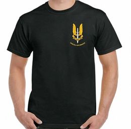 mens SAS T-Shirt Special Air Service British Forces Elite He Who Dares Wins Men T-Shirts Q3GM#