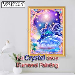 Stitch 5D DIY Crystal Diamond Painting Cartoon Girl Full Square Mosaic Embroidery Cross Stitch Kits Diamond Art AB Home Decor 20230822