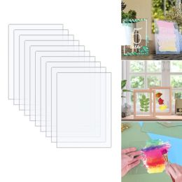 Frame 10pcs Acrylic Photo Frame Replacement Board Clear Picture Frame Glass Replace Desktop Decorative Message Board DIY Art Crafts