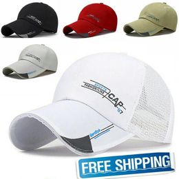 Ball Caps Quick Dry Waterproof Sports Sun Hat Peaked Baseball Cap Women Men Outdoor Street Hiphop Hats