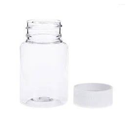 Storage Bottles 30ml Transparent Plastic Bottle Dispensing Sample Packaging Large Diameter Home