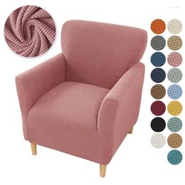 Chair Covers Stretch Spandex Jacquard Sofa Cover Club Armchair Slipcovers Elastic Single Couch For Study Bar Counter Living Room