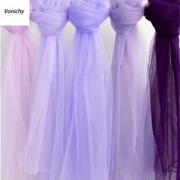 Fabric 5/10yard Light Purple Lilac Lavender Soft Tulle Fabric Sheer Gauze for Wedding Dress Tutu Sewing Cloth,160cm Width